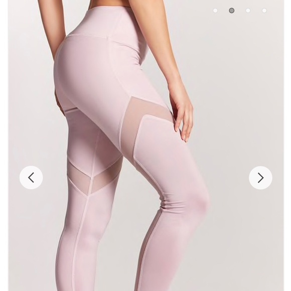 Active Sheer Mesh Panel Leggings - Picture 2 of 6